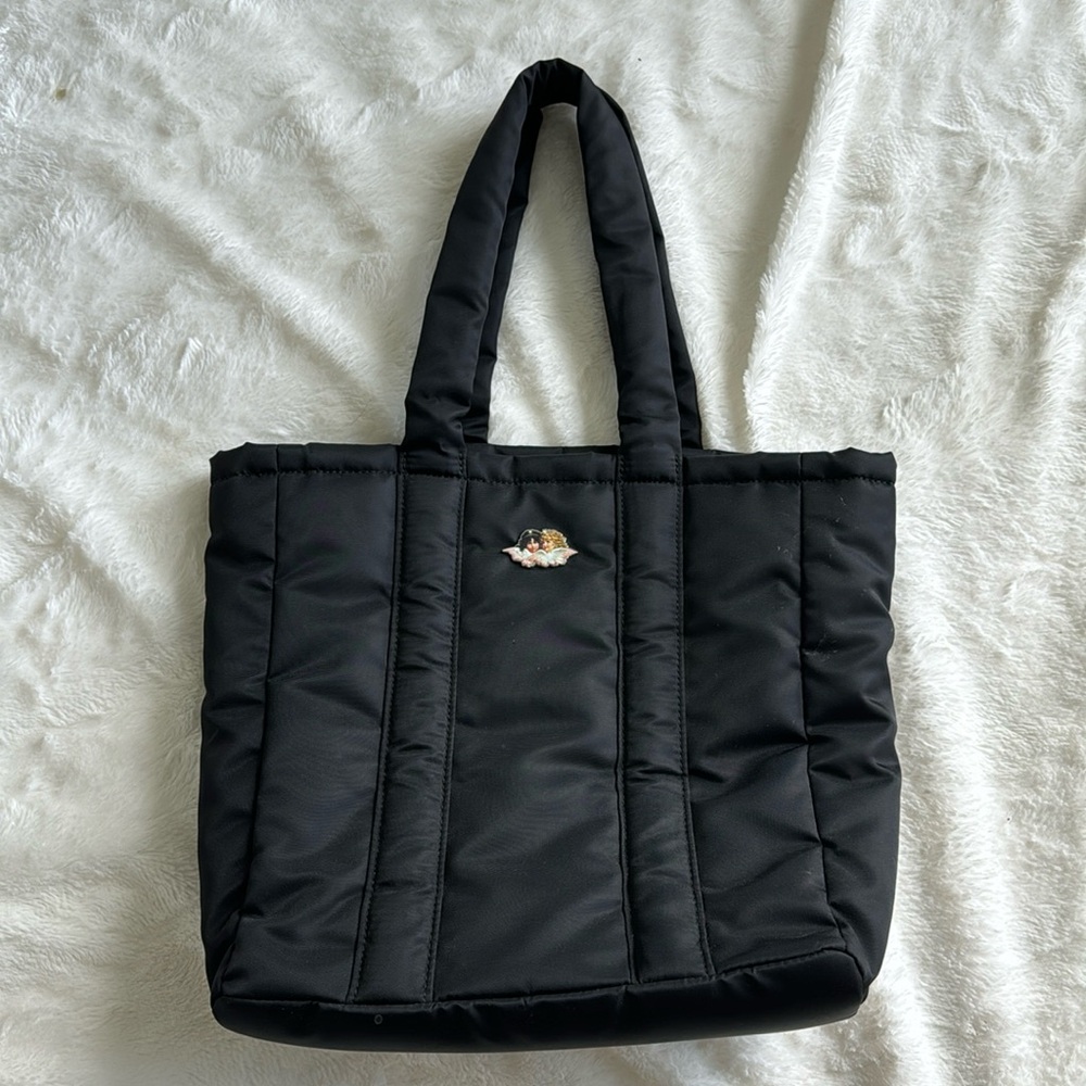 FIORUCCI black puffer tote bag